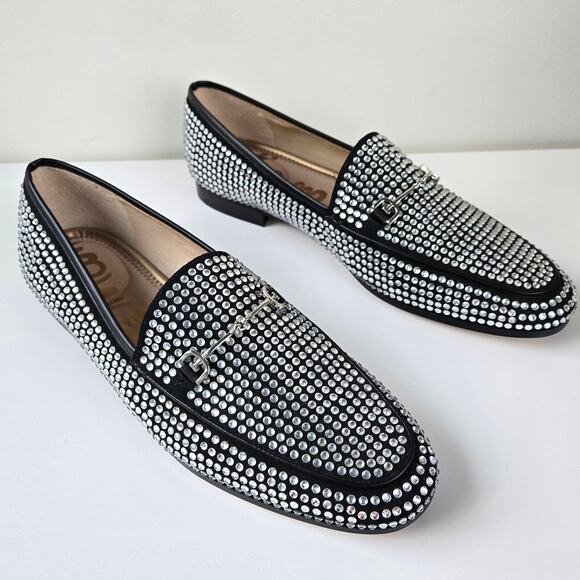 Sam Edelman NEW Loraine Glitz Embellished Loafer Flats $150 Womens Size 9.5
